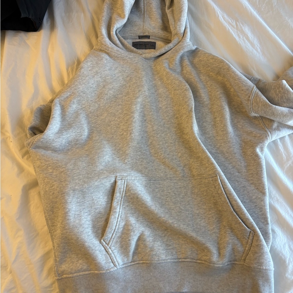 Abercrombie & Fitch Light Gray Hoodie